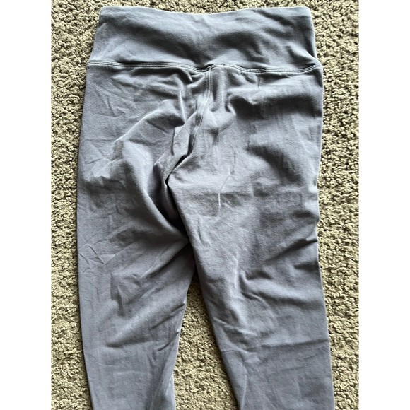 Express Women's Leggings Small Mid Rise Blue Stretch Ankle Workout Pants - Picture 4 of 6